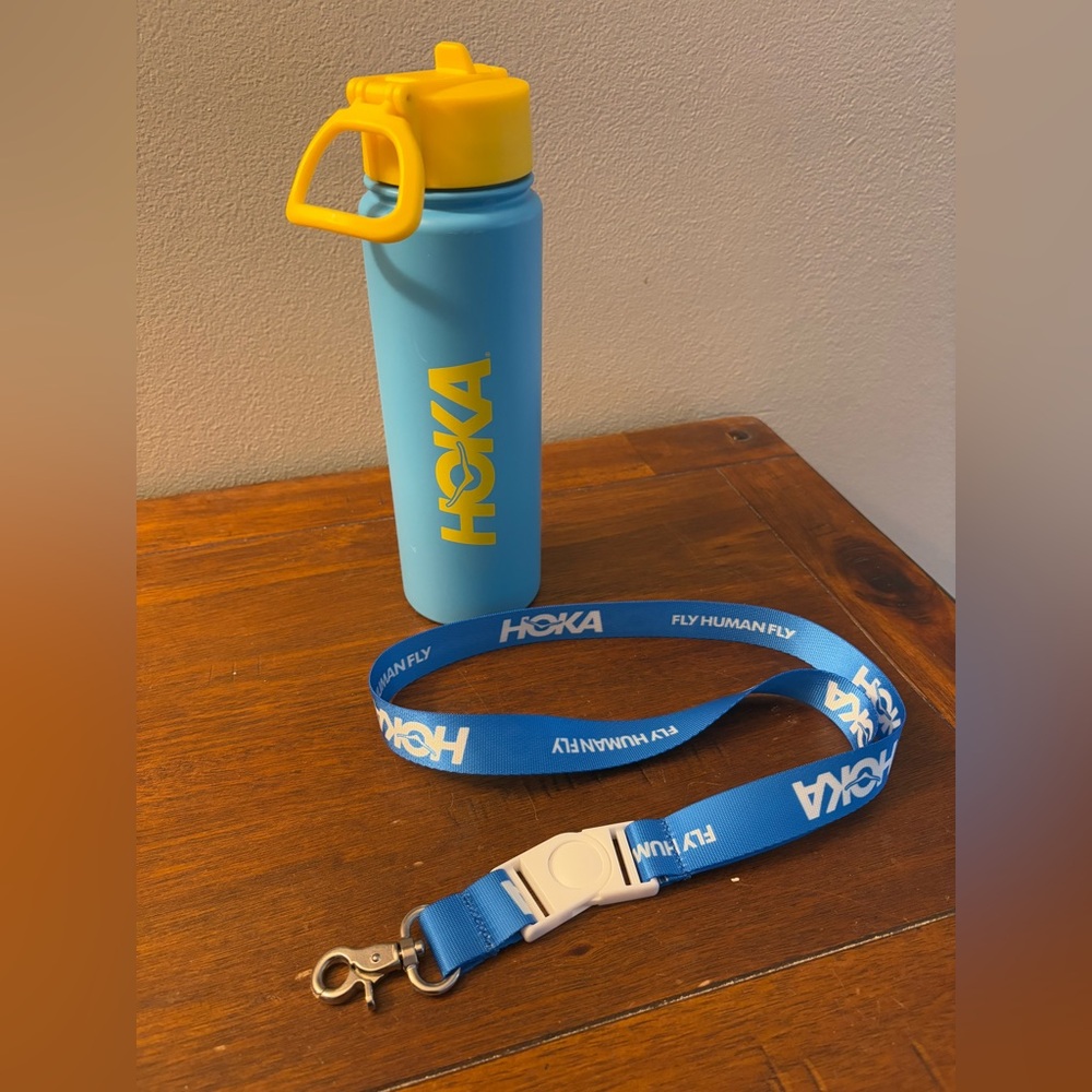 Hoka Water Bottle with Lanyard